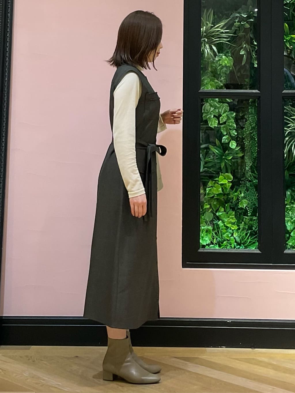 maruさんの「DRESSTERIOR｜【シアー素材】シアータートルトップス」を使ったコーディネート