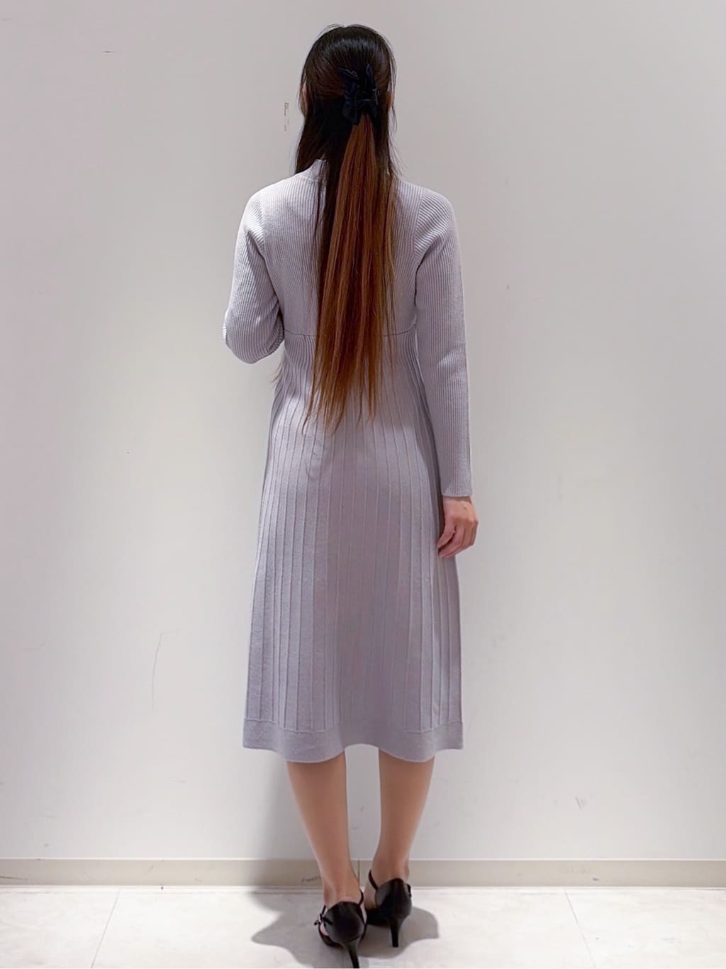 yurinaさんの「index｜ラメフェザープルオーバーセット ニットワンピース【洗濯機OK】《XS～LL》」を使ったコーディネート