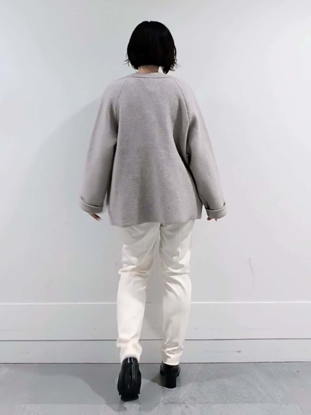 ミズタさんの「UNTITLED｜【軽アウター/ミドル丈】ウールニットコーディガン」を使ったコーディネート