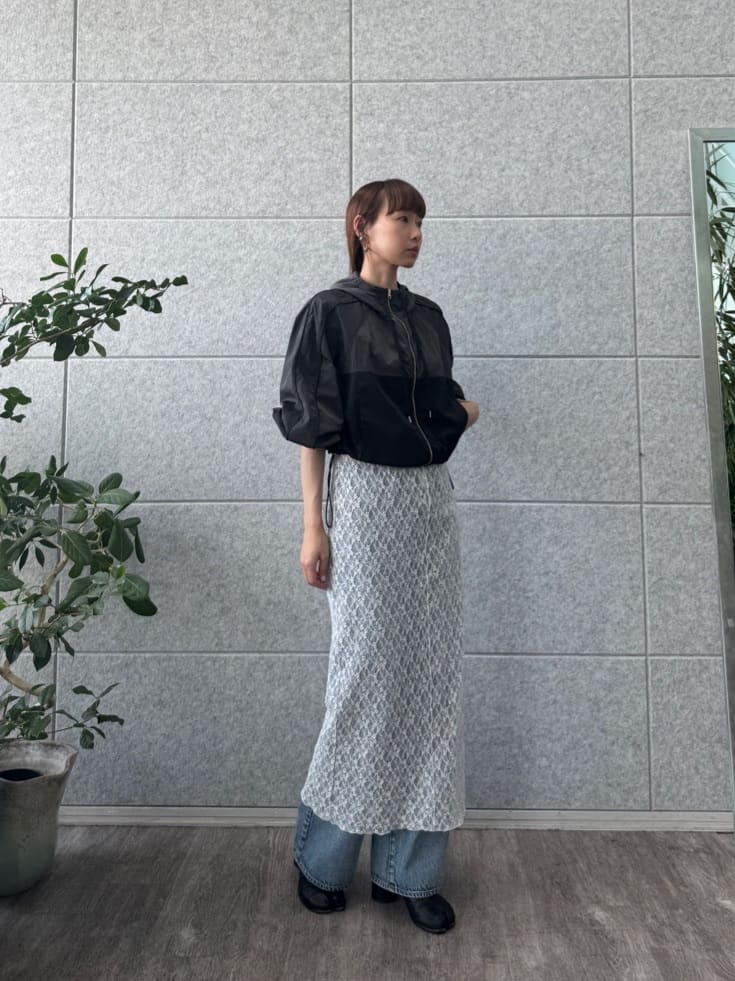 designer yukaさんの「CODE A｜urban light crop blouson」を使ったコーディネート