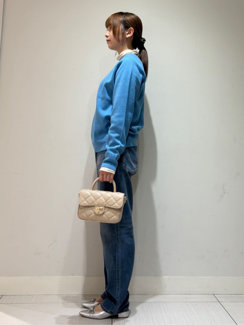やなぎさんの「DRESSTERIOR｜【シアー素材】シアータートルトップス」を使ったコーディネート