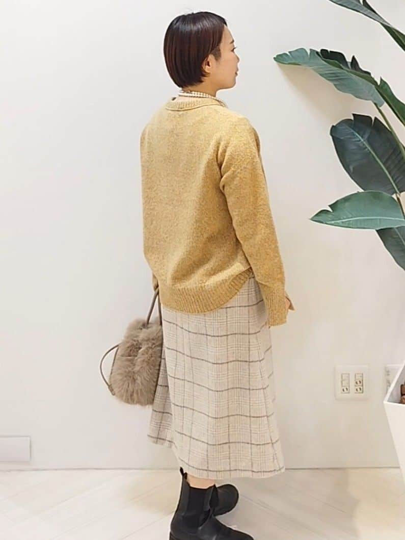 s u g iさんの「UNTITLED｜【定番人気！】2Wayドロストフェイクファートート」を使ったコーディネート