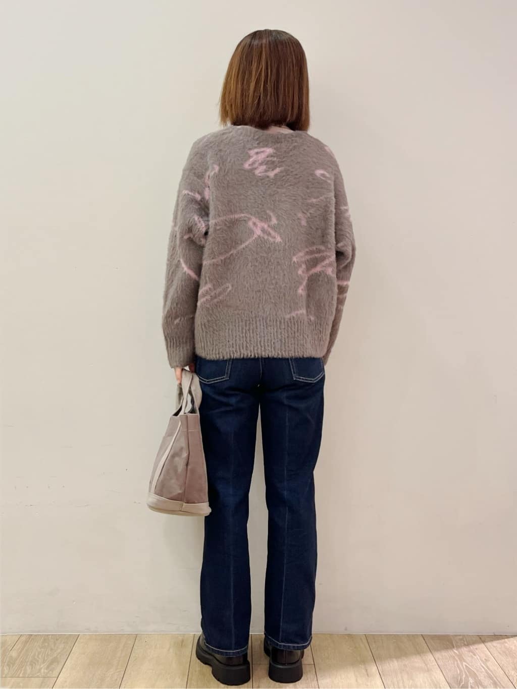 kcさんの「OPAQUE.CLIP｜アート柄シャギーニット【洗濯機OK】」を使ったコーディネート