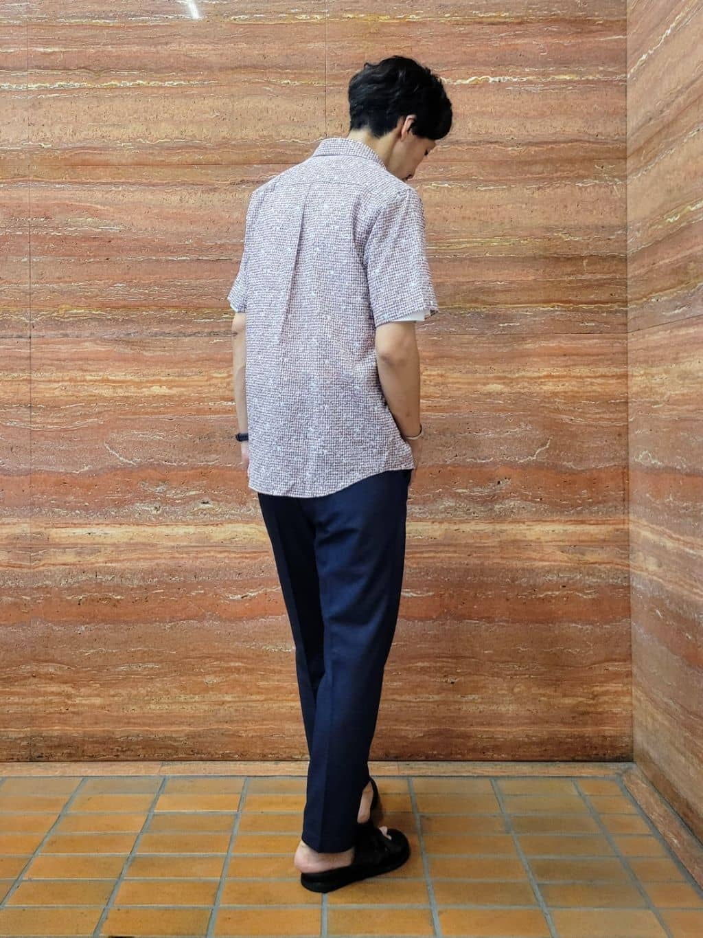 piroyaさんの「TAKEO KIKUCHI｜【抗菌防臭／5サイズ展開】ハイゲージポンチ Tシャツ」を使ったコーディネート