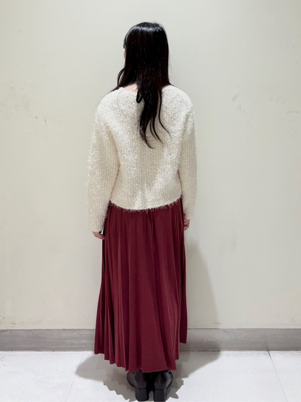 きみさんの「OPAQUE.CLIP｜シャギーラメニット【洗濯機OK】」を使ったコーディネート