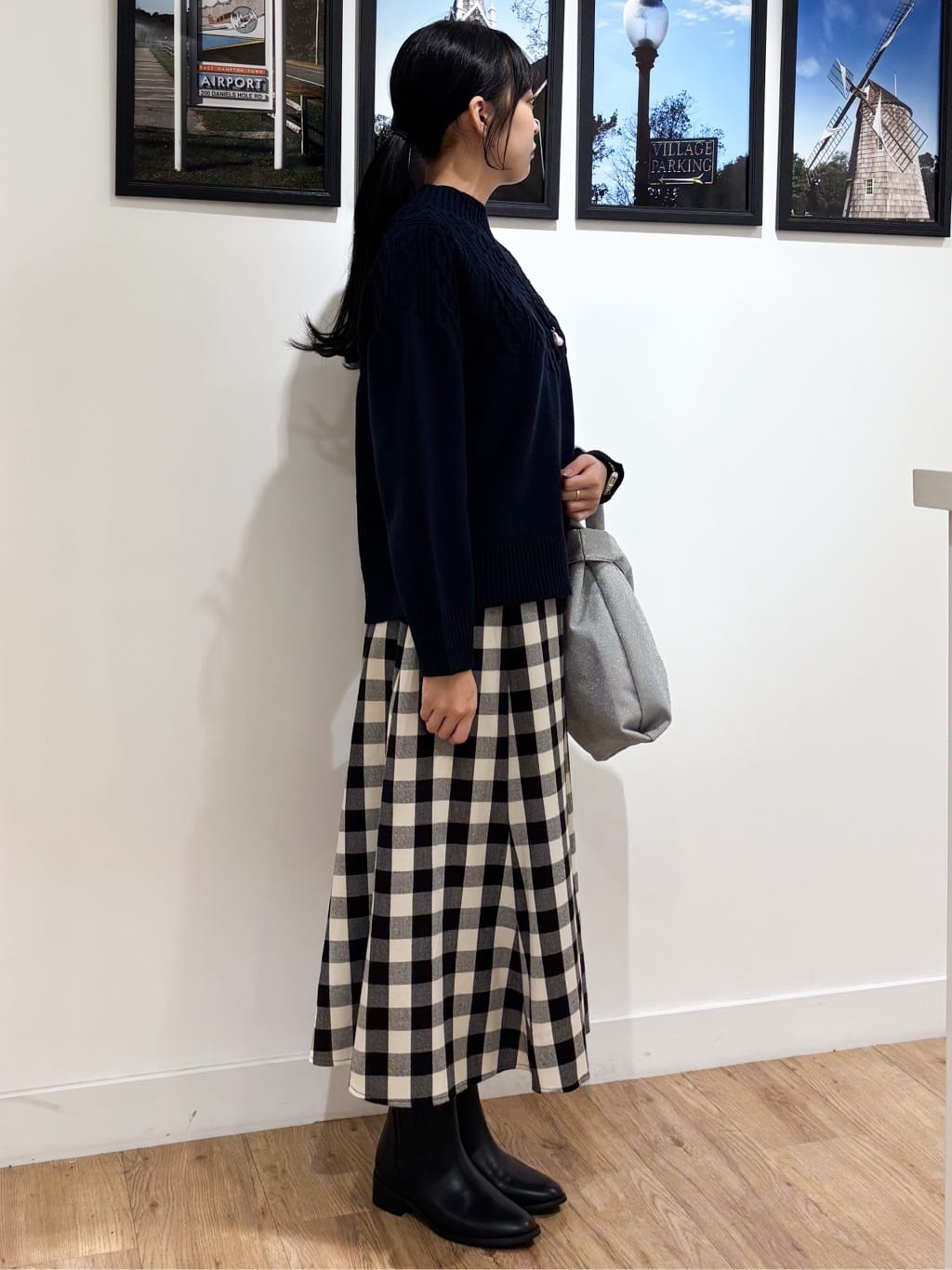 Ririkaさんの「Dessin｜パール調モチーフコードネックレス」を使ったコーディネート