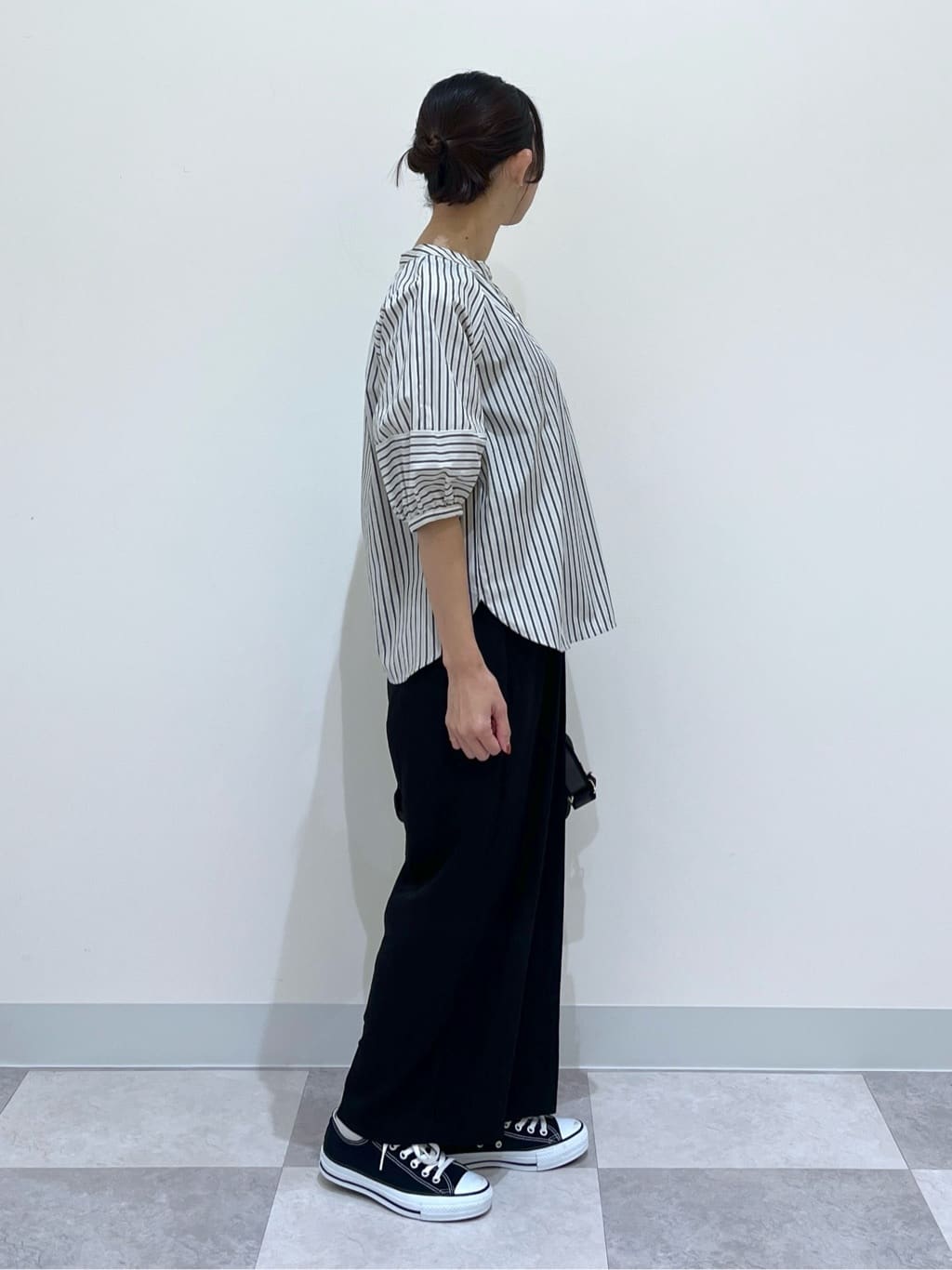canaさんの「Dessin｜【ウエストゴム/洗える】リラクシーナイロンパンツ」を使ったコーディネート