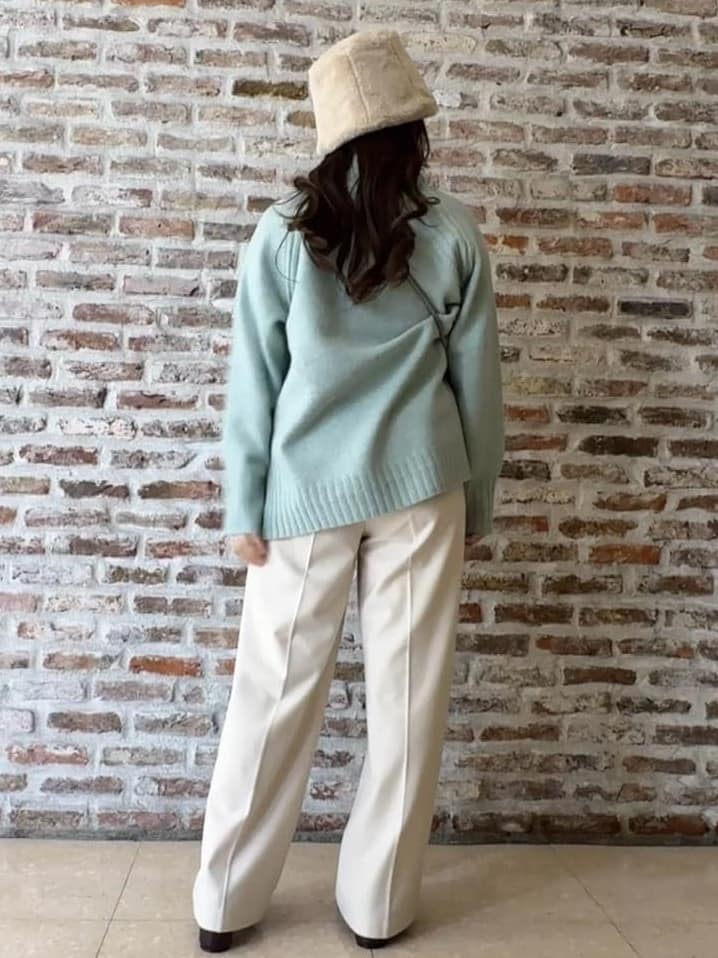 tokiさんの「THE SHOP TK｜ふんわり柔らかきれい色 ウール混ハイネックニット」を使ったコーディネート