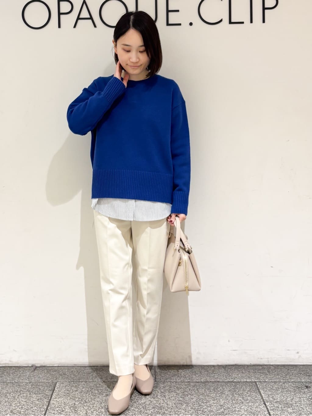 riさんの「OPAQUE.CLIP｜シャツドッキングカットソー【洗濯機OK】」を使ったコーディネート