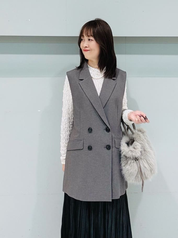 makiさんの「UNTITLED｜【セットアップ可/洗える】スラブテーラードカラージレ」を使ったコーディネート