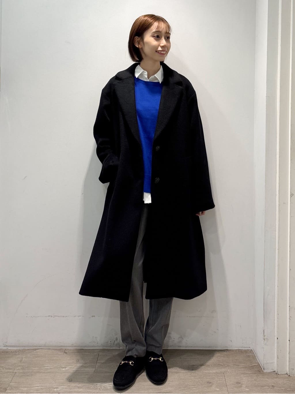 ぶまりんさんの「OPAQUE.CLIP｜カシミヤブレンドウールチェスターコート」を使ったコーディネート