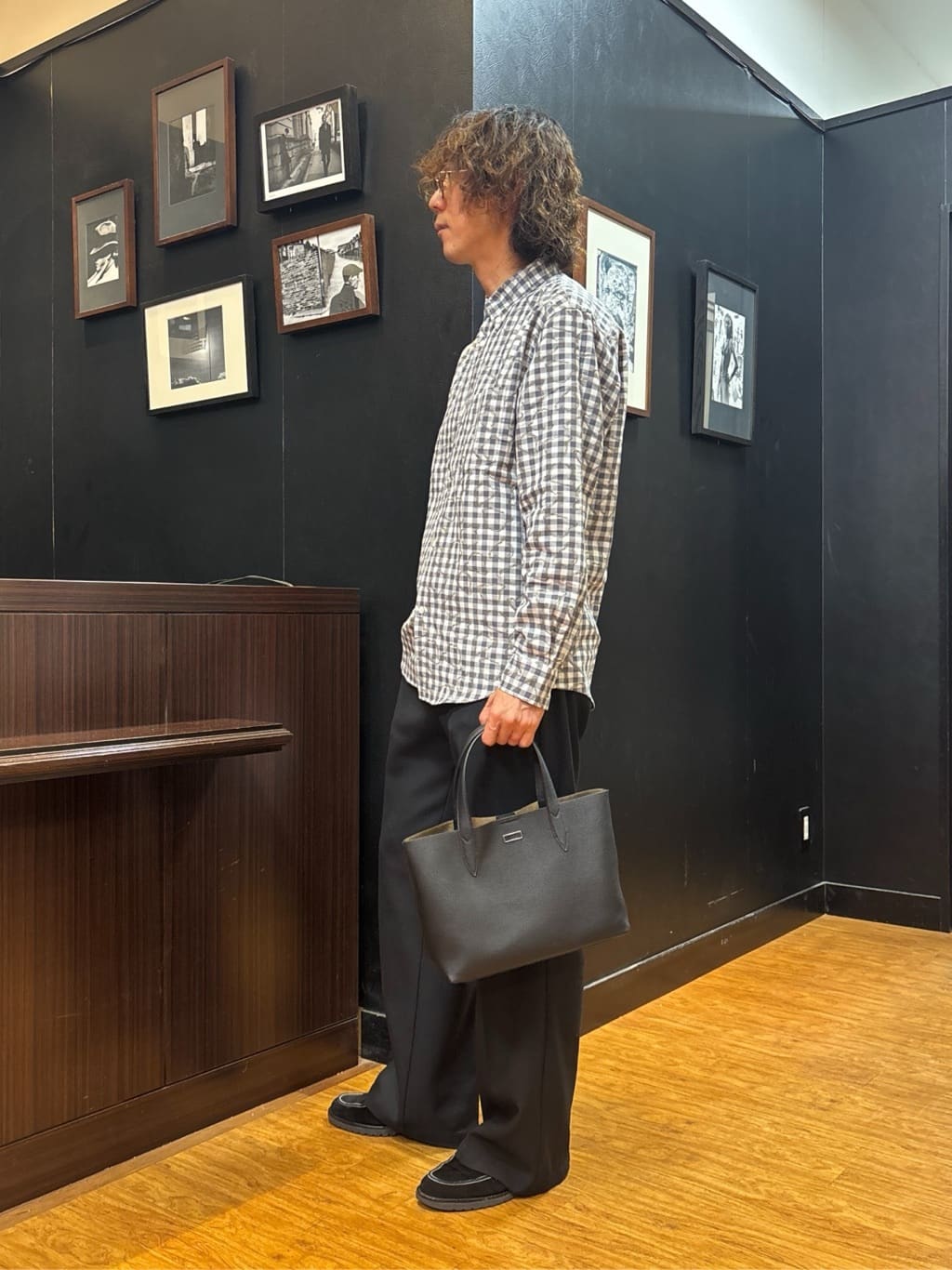 おーのさんの「TAKEO KIKUCHI｜チェックボーラーガーゼシャツ」を使ったコーディネート