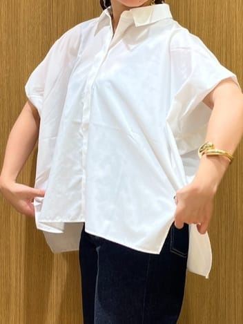 chiakiさんの「OPAQUE.CLIP｜《andGIRL掲載》リラクシーシャツ【洗濯機洗い可】」を使ったコーディネート