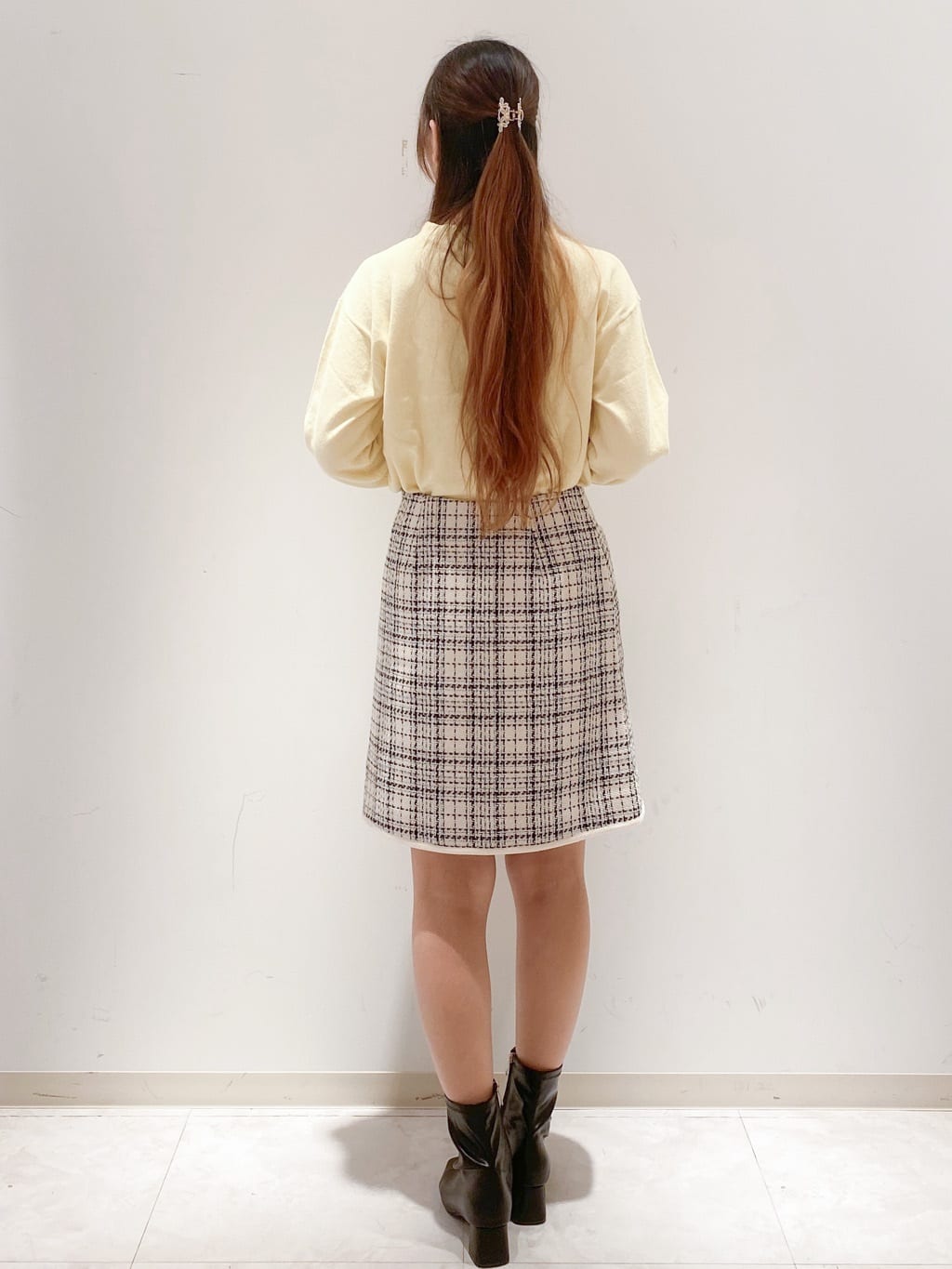 yurinaさんの「index｜ふんわりボトルネックパフスリーブニット【洗濯機OK】」を使ったコーディネート