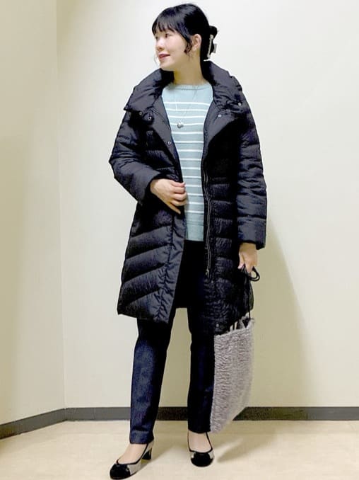  beni_gingerさんの「Reflect｜【SS-4Lサイズ／ウエスト調整可】フーデッドロングダウンコート」を使ったコーディネート