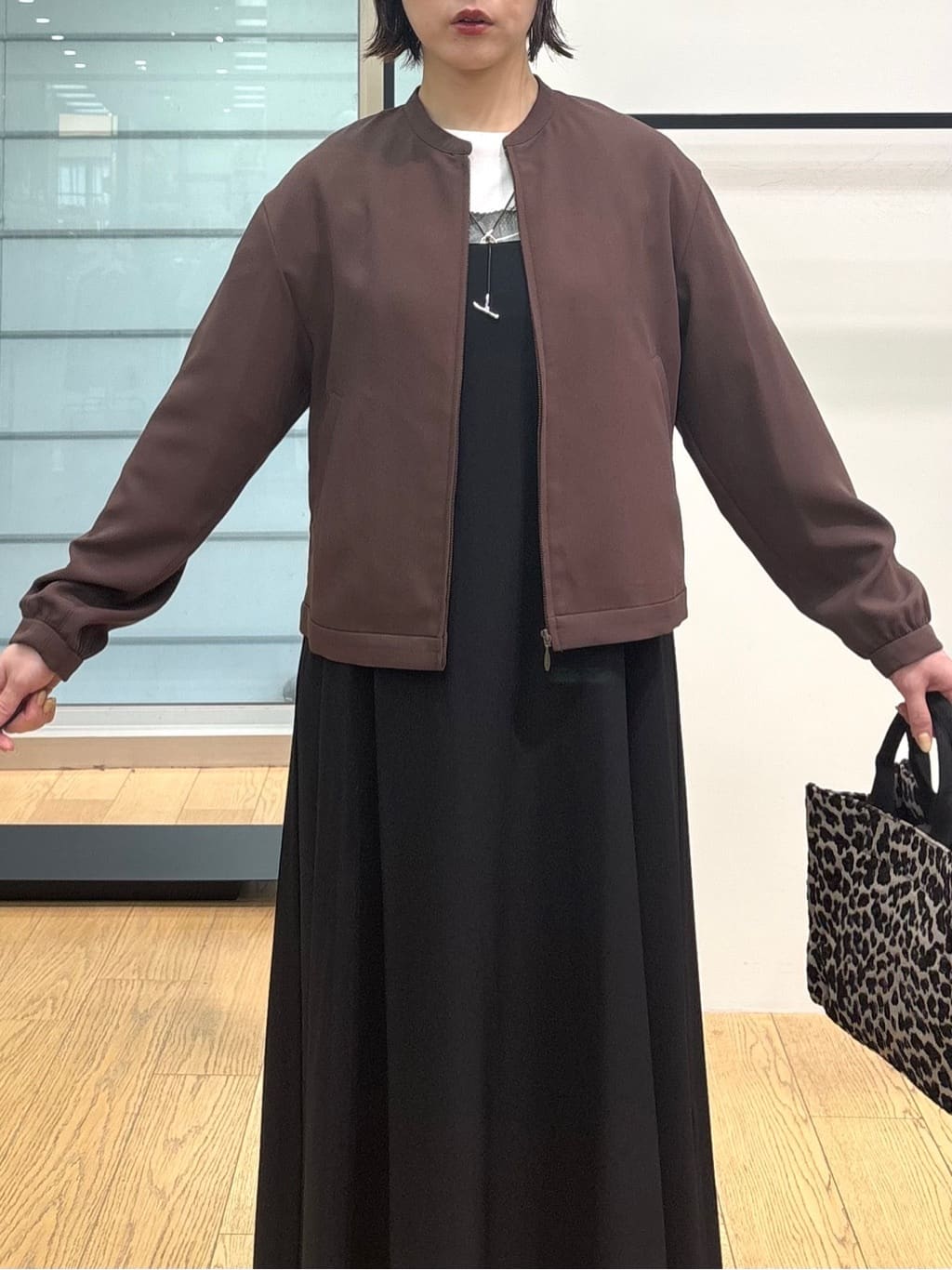 asamiさんの「INDIVI｜【UVケア】エアリージョーゼット キャミワンピース」を使ったコーディネート