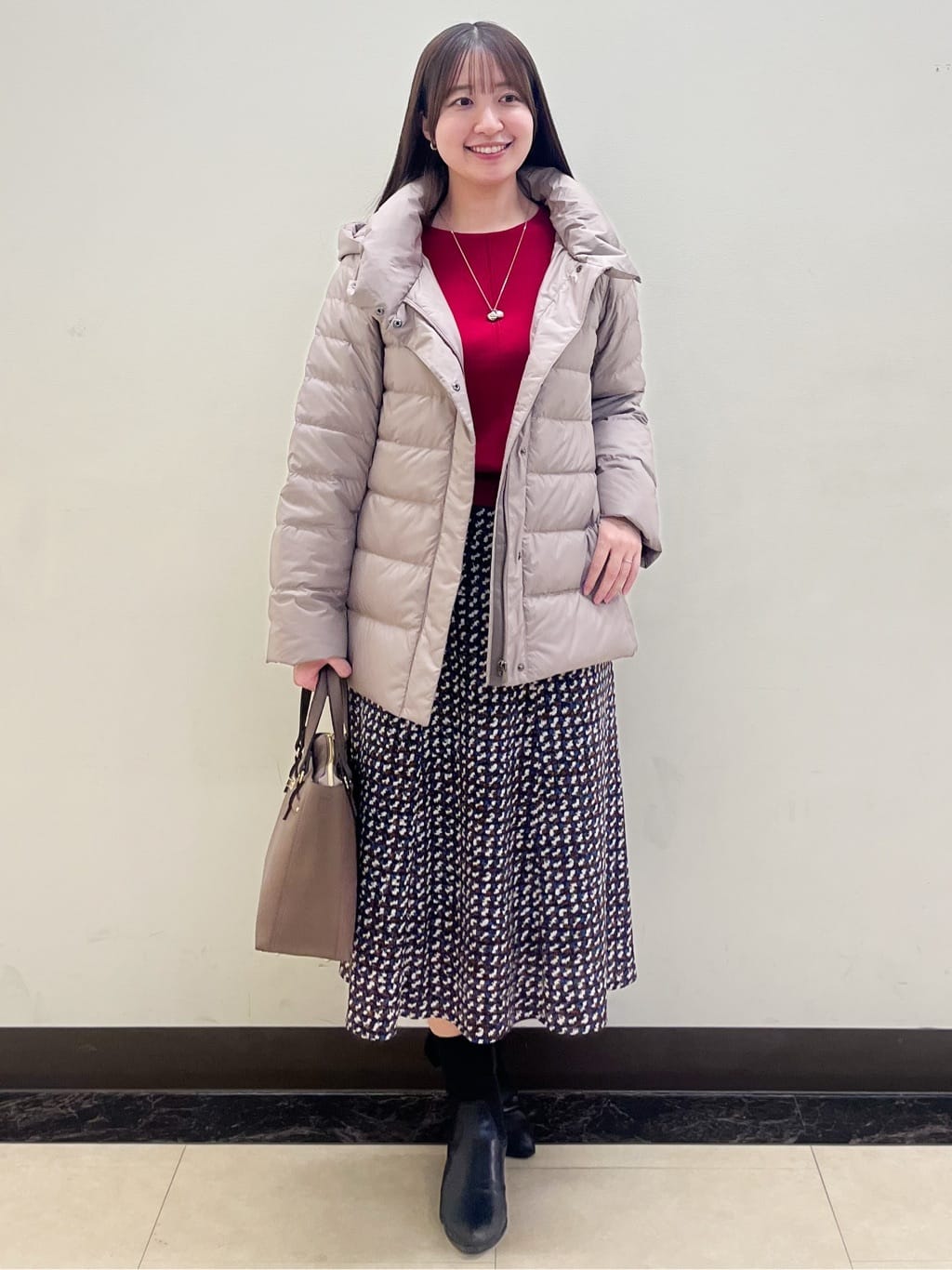 mikikoさんの「Reflect｜【SS-4Lサイズ】フーデッドミドルダウンコート」を使ったコーディネート