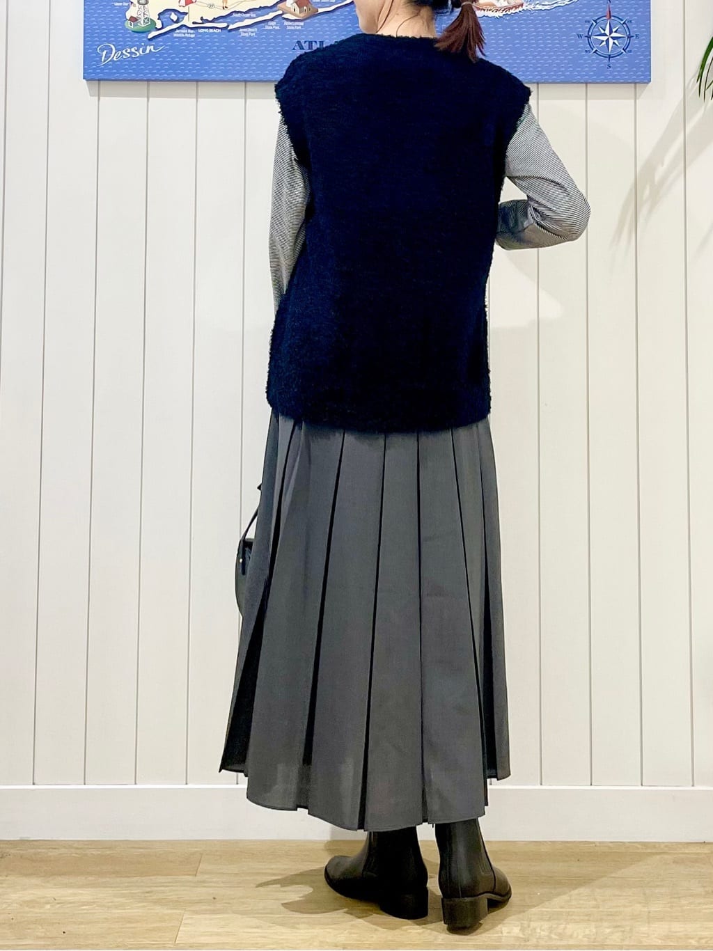 uwatokoさんの「Dessin｜【洗える】ボックスプリーツスカート」を使ったコーディネート