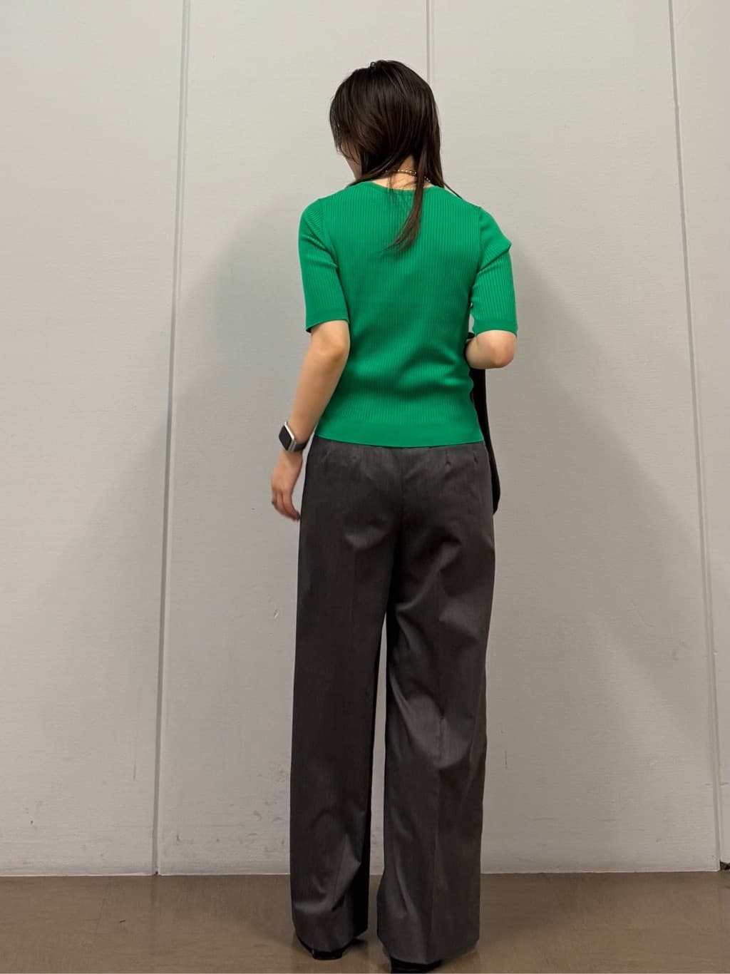 mizukiさんの「INDIVI｜【軽く羽織れる！】ダブルジャケット」を使ったコーディネート