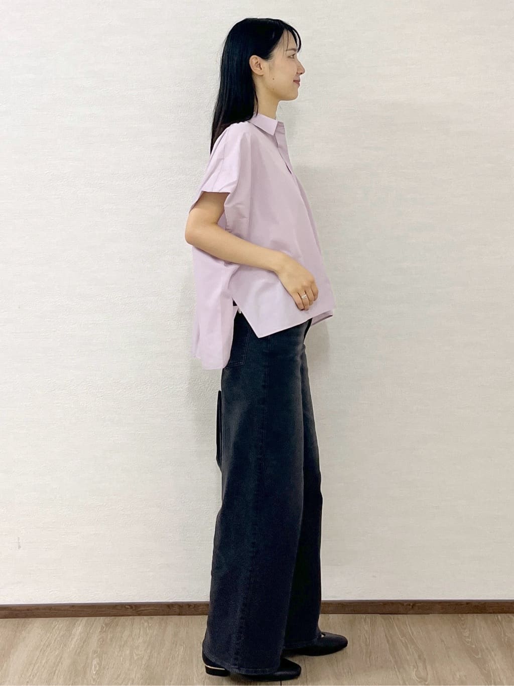 sachikoさんの「OPAQUE.CLIP｜《andGIRL掲載》リラクシーシャツ【洗濯機洗い可】」を使ったコーディネート