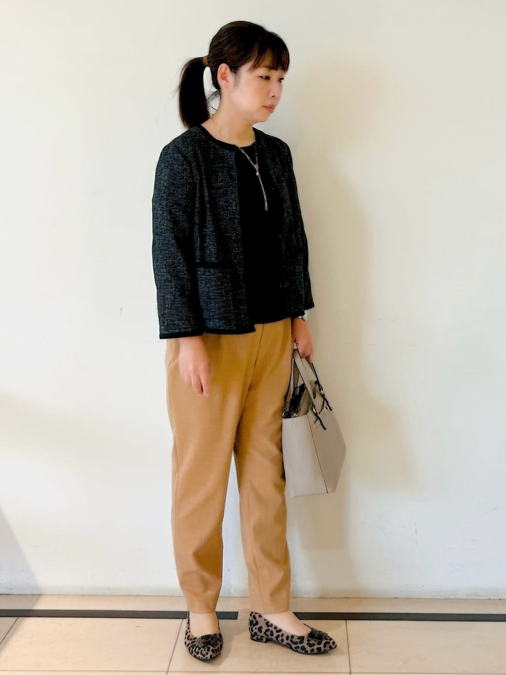 ひーさんの「Reflect｜【WEB先行カラーあり／手洗い可】ジョーゼットスリーブ&times;ニット」を使ったコーディネート