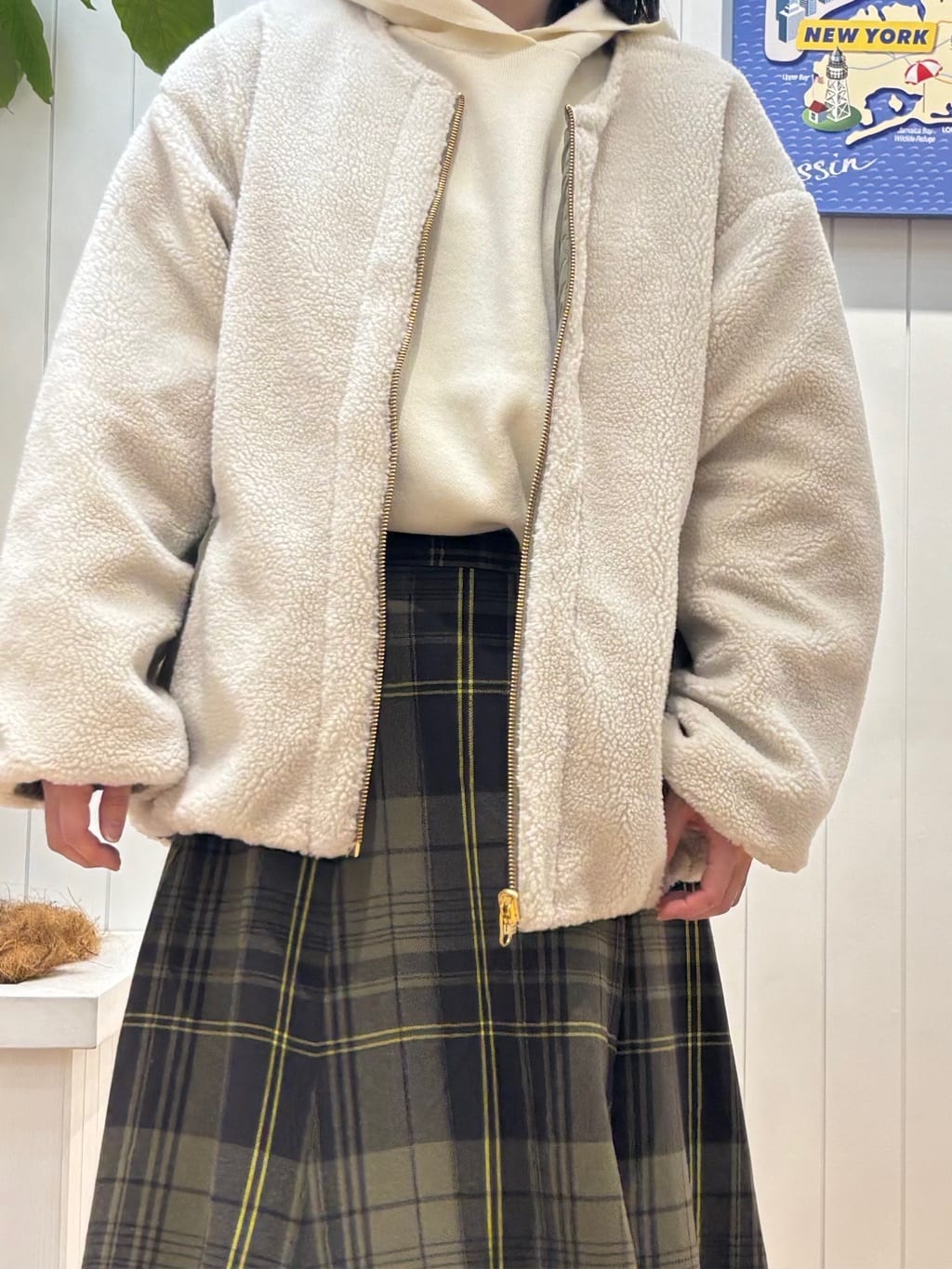 OKADAさんの「Dessin｜【2WAY】リバーシブルタフタボアアウター」を使ったコーディネート