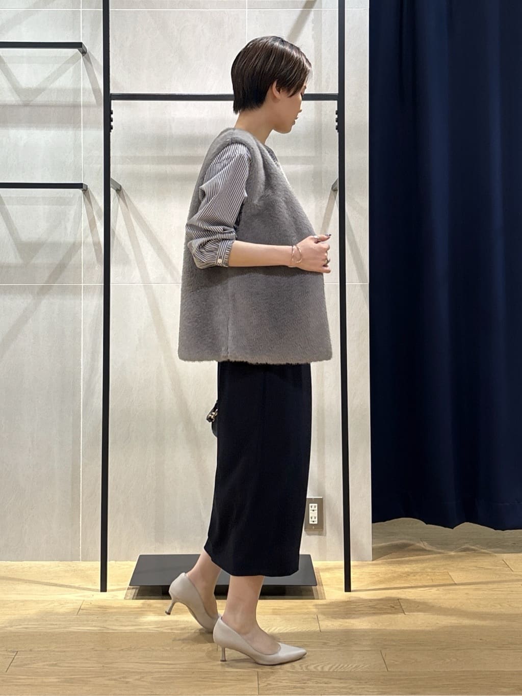 kanaeさんの「INDIVI｜ミンク調フェイクファージレ」を使ったコーディネート