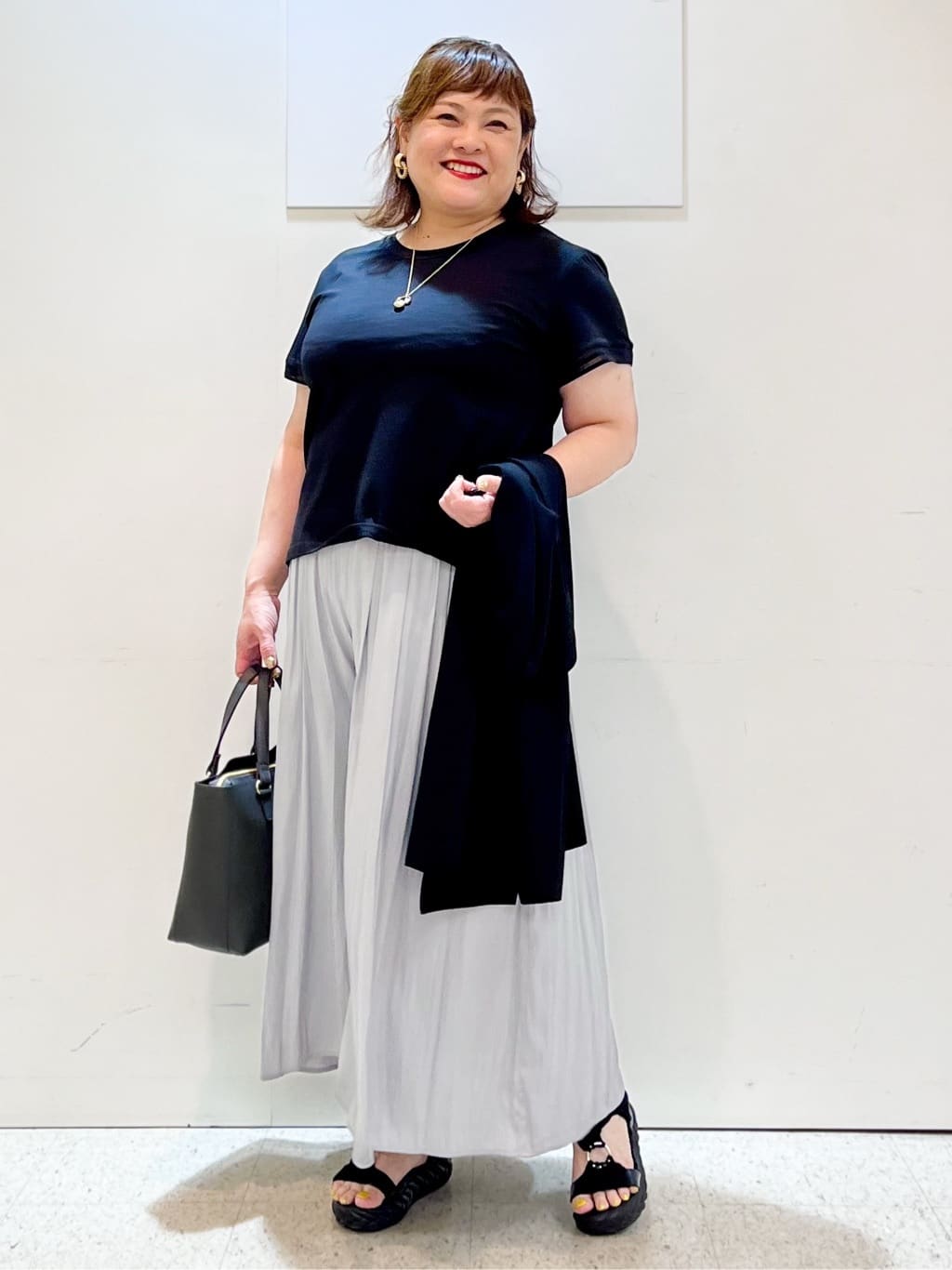 kimmyさんの「Reflect｜【インナーにおすすめ◎】シアーネックデザインプルオーバー」を使ったコーディネート