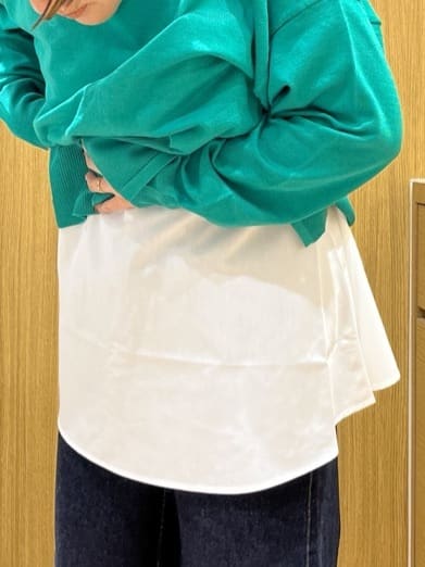 chiakiさんの「OPAQUE.CLIP｜《ツインセット》リラクシーサイドスリットニット&times;ドッキングタンク【洗濯機洗い可】」を使ったコーディネート