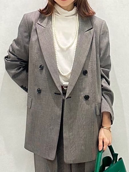 Miwaさんの「UNTITLED｜【ハイネック/レイヤード/重ね着におすすめ】トリコットベロア シアーインナー」を使ったコーディネート