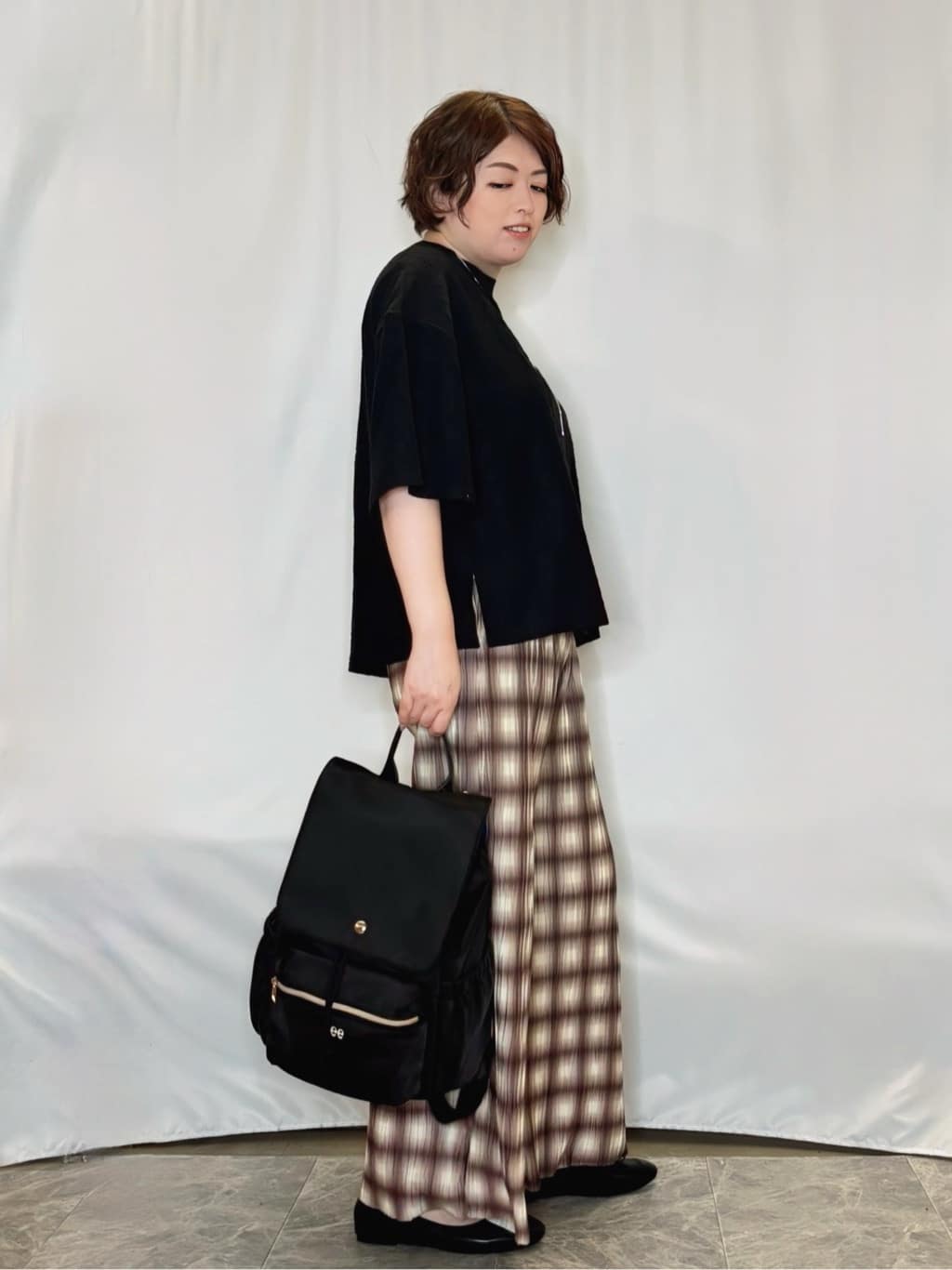 たみさんの「SHOO･LA･RUE｜【5分袖】大人の魅力を惹きたてる レースカットソー」を使ったコーディネート
