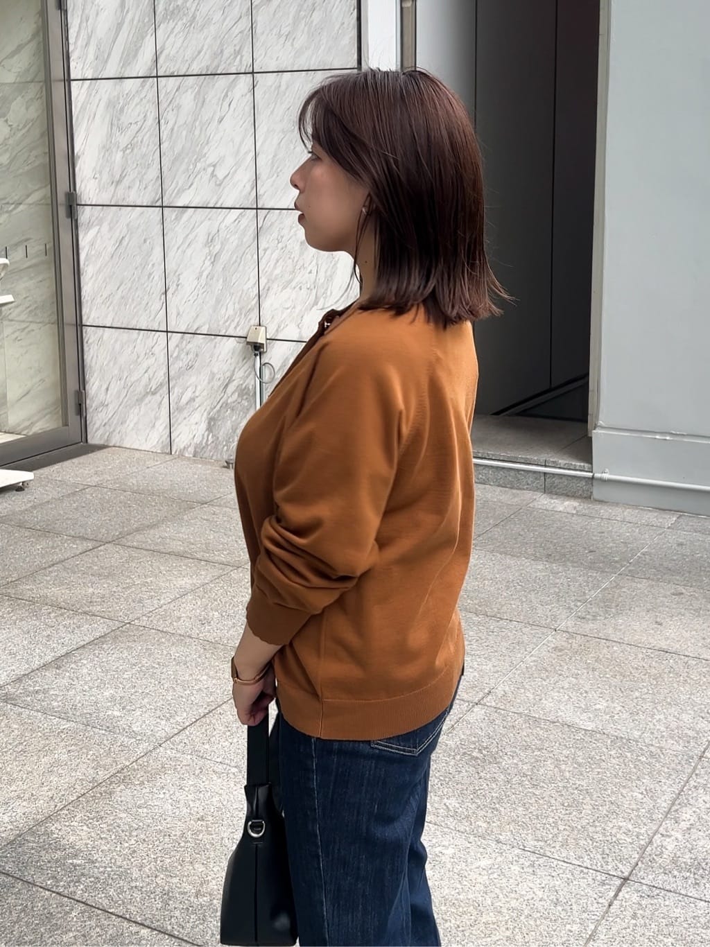 ちびゆきさんの「grove｜【洗える】シンプルに映える、ラグランスリーブカーディガン」を使ったコーディネート