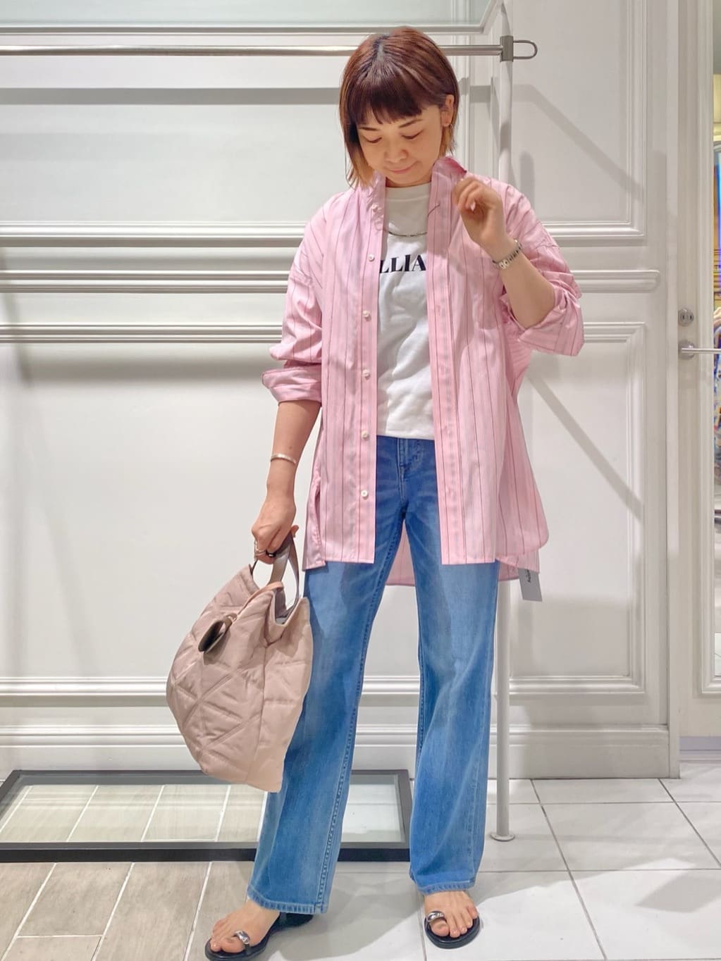 AKKOさんの「UNTITLED｜【TICCA】スクエアビッグシャツ」を使ったコーディネート