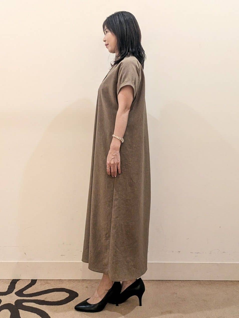 laverさんの「UNTITLED｜【UV/はっ水】リラククールワンピース」を使ったコーディネート