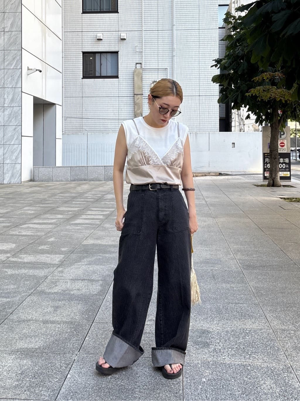 kotakiさんの「INDIVI｜キャミセットカットソー」を使ったコーディネート