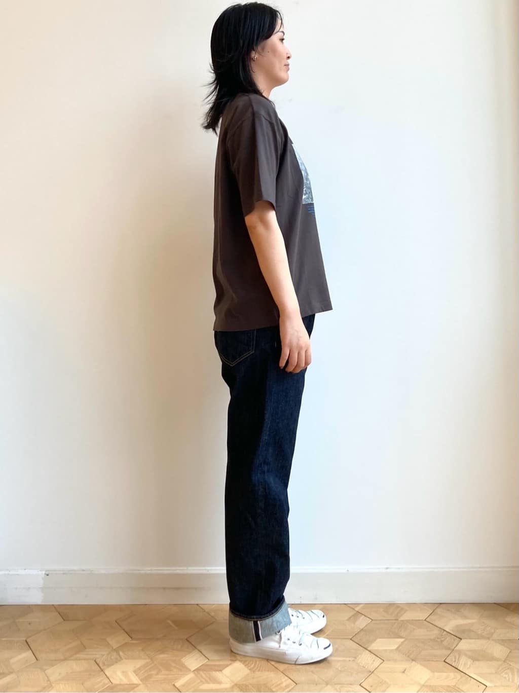 nakagawaさんの「Dessin｜【ユニセックス・洗える】オーガニックコットンロゴ入りTシャツ」を使ったコーディネート