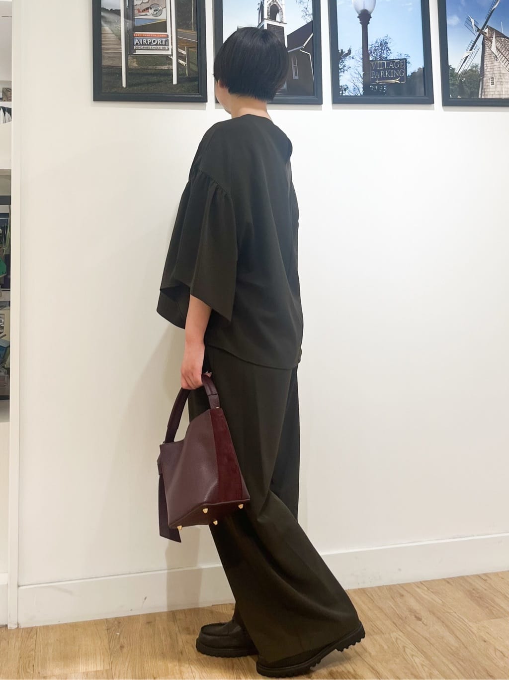 Asukaさんの「Dessin｜【セットアップ可・洗える】ダブルタックワイドパンツ」を使ったコーディネート