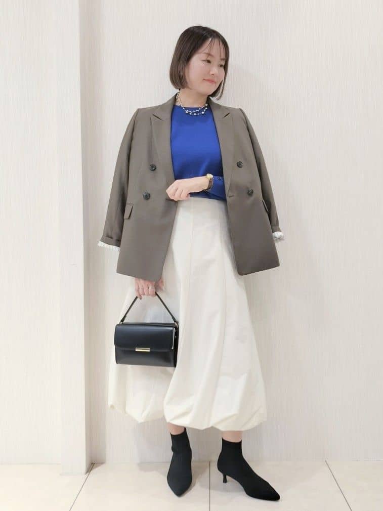naokoさんの「UNTITLED｜【アンサンブル可/洗える】ウールミラノリブニット」を使ったコーディネート