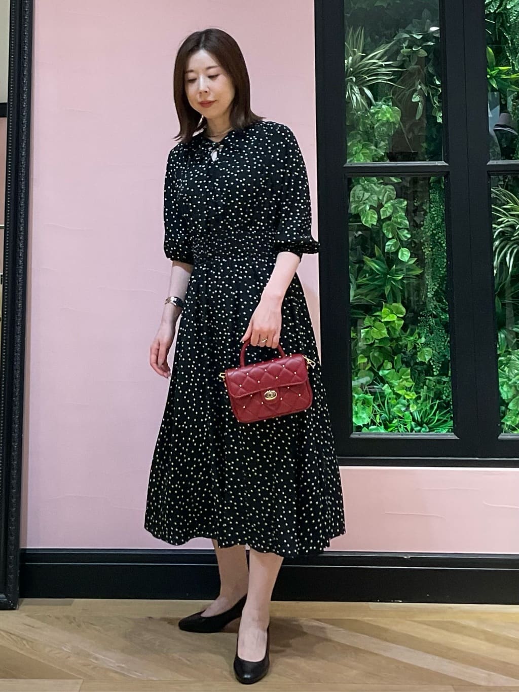 maruさんの「DRESSTERIOR｜キルテッドショルダーバッグ」を使ったコーディネート