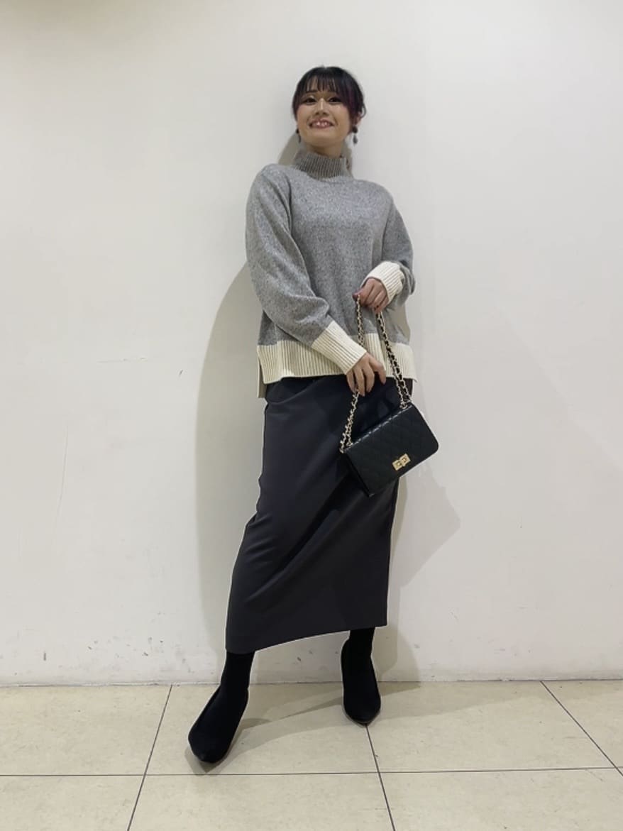 watanabeさんの「UNTITLED｜【8色展開/洗える】ウールカシミヤ ハイネックニット」を使ったコーディネート