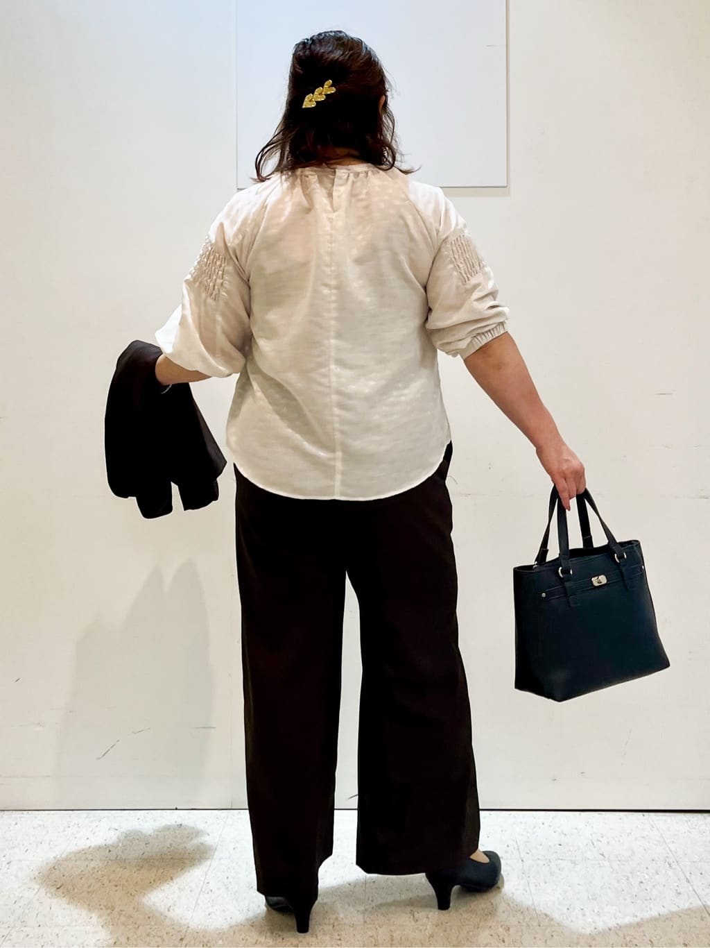 kimmyさんの「Reflect｜【ウエスト総ゴム／セットアップ／単品使いOK◎】ベスト＋ストレートパンツセット」を使ったコーディネート