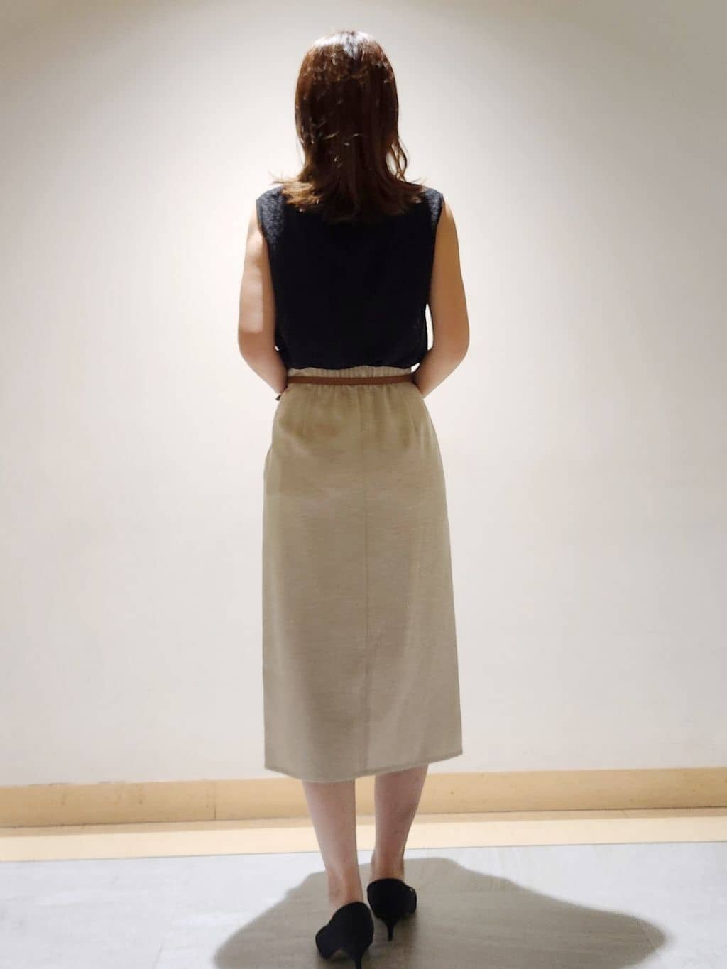 yukaさんの「COUP DE CHANCE｜【手洗い可／日本製】ノースリーブトップス」を使ったコーディネート
