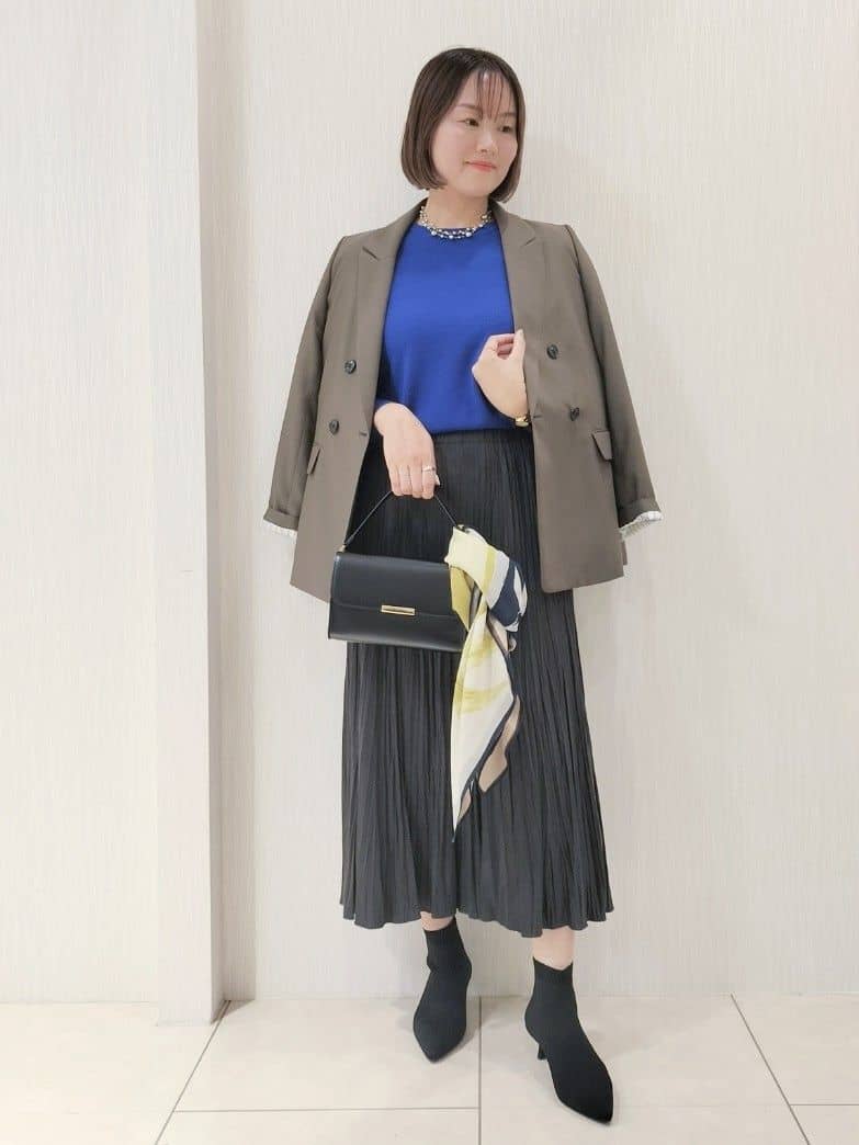 naokoさんの「UNTITLED｜【アンサンブル可/洗える】ウールミラノリブニット」を使ったコーディネート