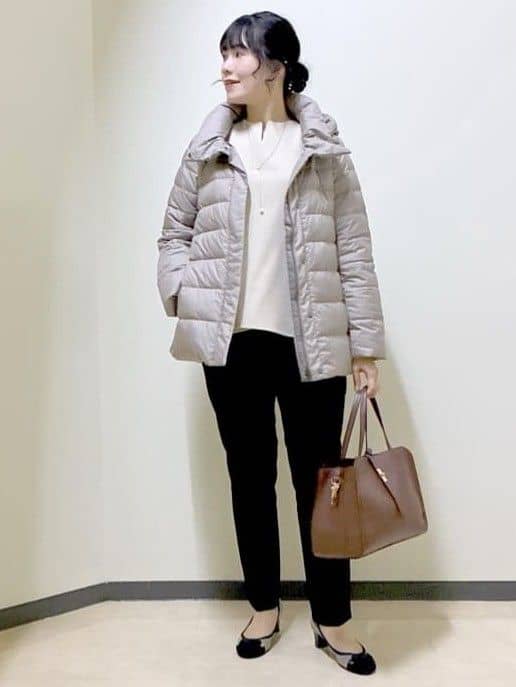  beni_gingerさんの「Reflect｜【SS-4Lサイズ】フーデッドミドルダウンコート」を使ったコーディネート