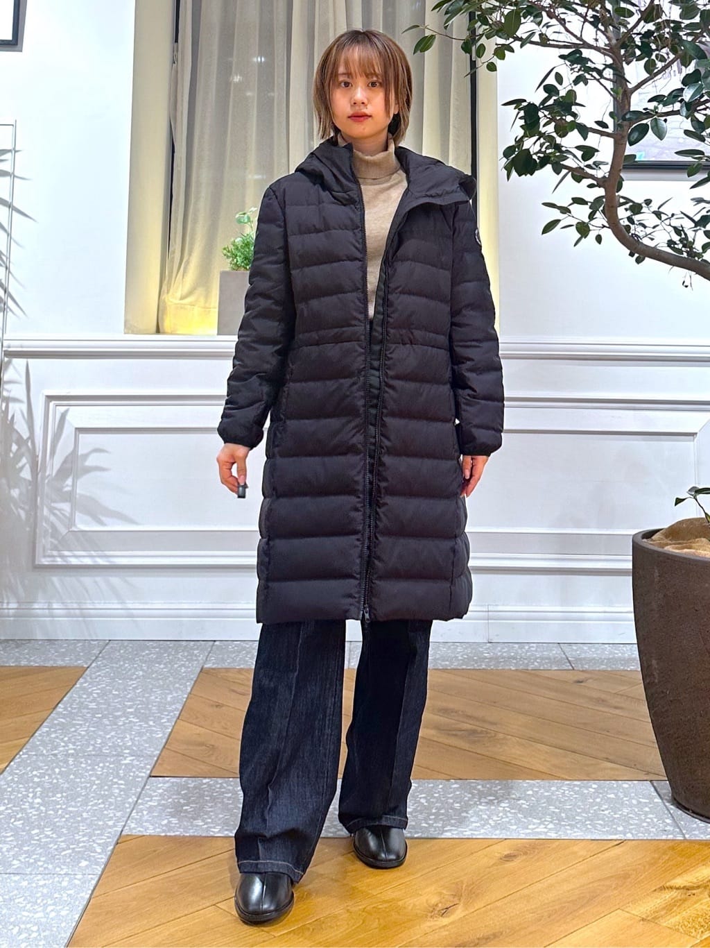 なべこさんの「DRESSTERIOR｜◆【3WAY/撥水素材/インナー付/CLASSY.12月号掲載】3WAYダウンライナーコート」を使ったコーディネート