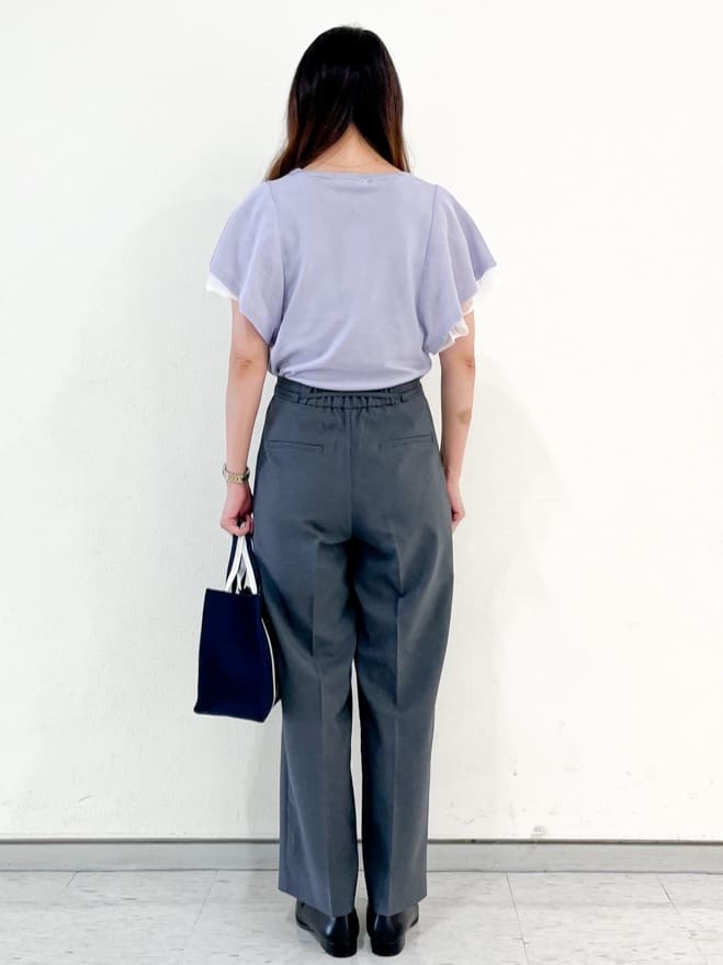 なおさんの「index｜ストレッチ2タックワイドパンツ【洗濯機洗い可／接触冷感／吸水速乾】」を使ったコーディネート