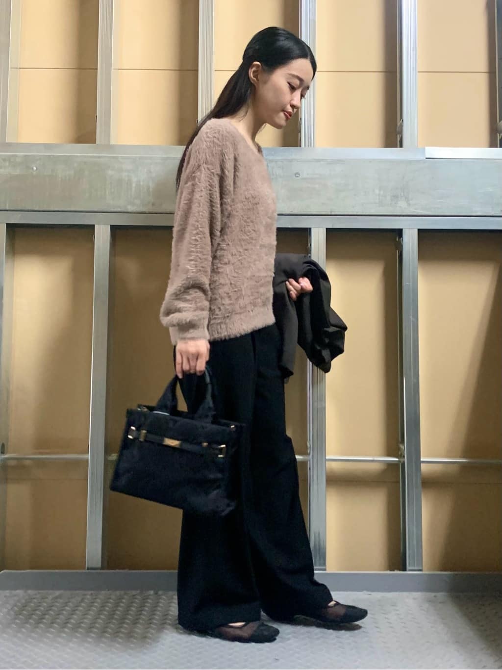 sahoさんの「THE SHOP TK｜【今羽織るなら】ダブルブレストジャケット【セットアップ可/洗える】」を使ったコーディネート
