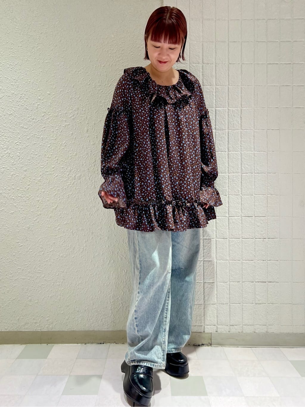 TAKAさんの「ESPERANZA｜厚底サボローファー」を使ったコーディネート