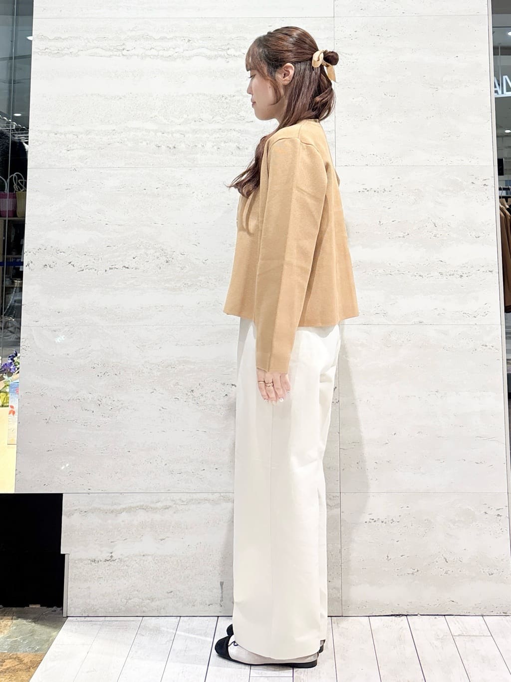 かほさんの「OPAQUE.CLIP｜《美人百花掲載》名品フラットバレエシューズ」を使ったコーディネート
