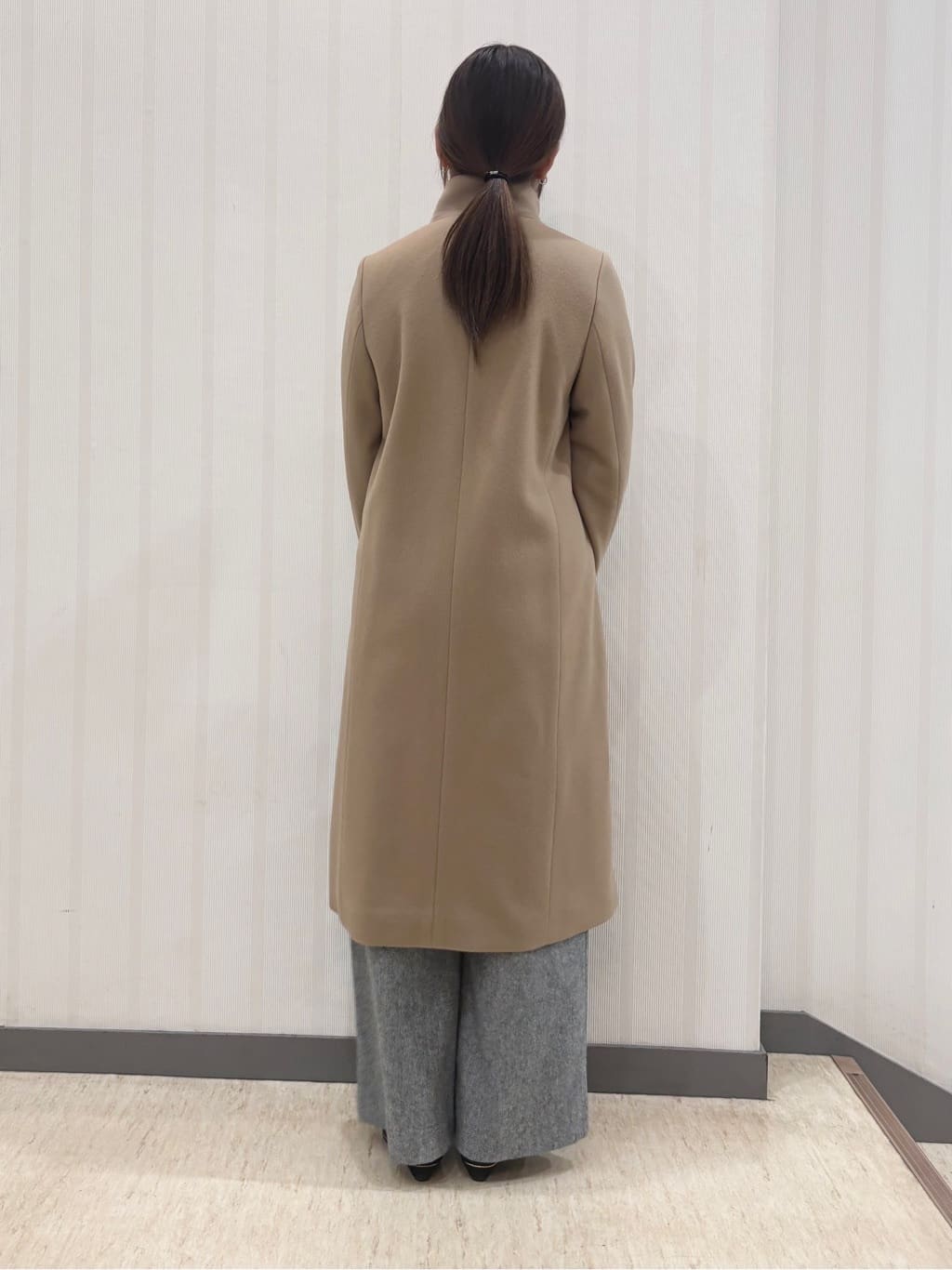 ちひさんの「INDIVI｜【褒められパンツ／ウール混】ウォームウール ワイドパンツ」を使ったコーディネート